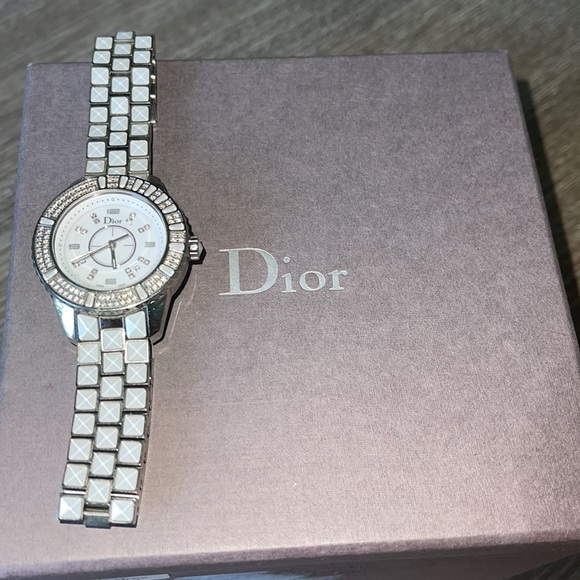 Dior Accessories - CHRISTIAN DIOR CHRISTAL LADIES 33MM WATCH